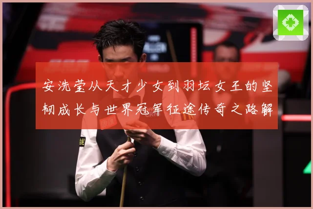 安洗莹从天才少女到羽坛女王的坚韧成长与世界冠军征途传奇之路解析：最新赛事动态与深度分析